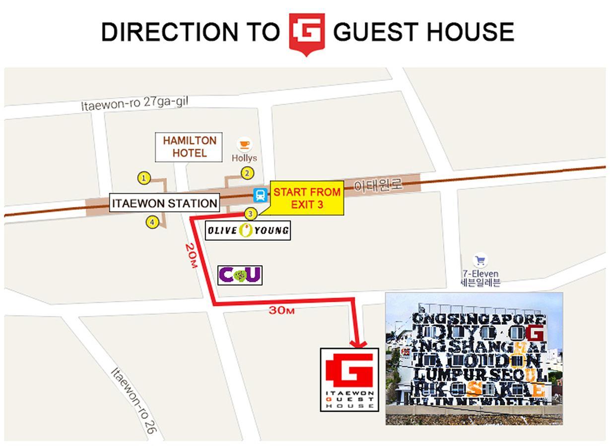 G Guesthouse Itaewon In סיאול מראה חיצוני תמונה